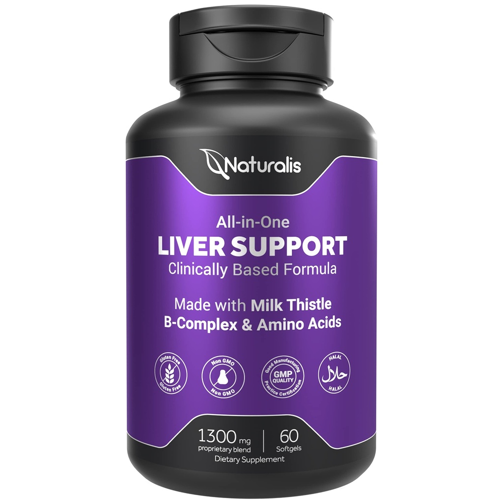 Naturalis Silymarin Milk Thitle 1300mg Vylepšený s B komplexom & Amino Acids 