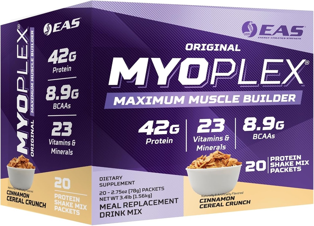 EAS Experimental and Applied Sciences Original Myoplex Maximum Muscle Builder, Meal Replacement Protein Drink Mix 