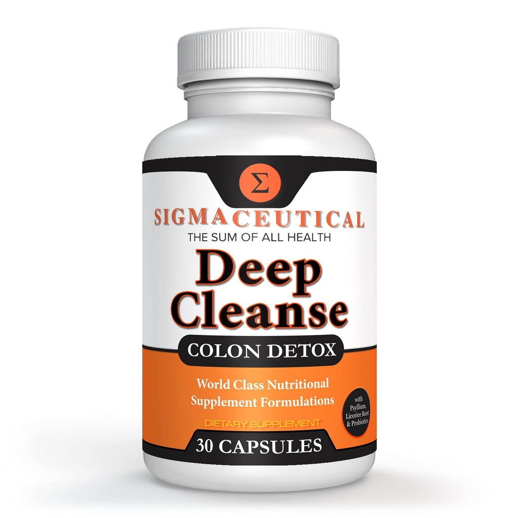 1 deň Čistenie kolóny - Čistenie detoxikácie - Čistenie čriev a laxatíva - Detox proti dvanástnikom - Čistič kolón a detox - 30 kapsúl