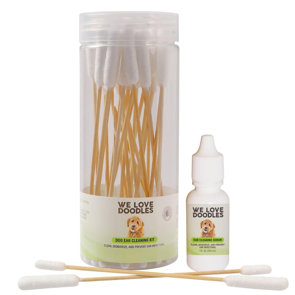 We love Doodles Ušné čistiace riešenie Kit 