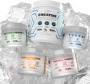 Bundle - Turkesterone & Tongkat Ali + Fadogia Agrestis + Creatin + Sulforaphane + TUDCA - Boost Stamina, rast svalov, zdravie pečene, kognitívne funkcie & Detox - Made in USA
