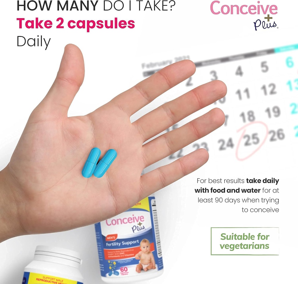 CONCEIVE PLUS Muži Motility Bundle Muži plodnosť 60 + Motility Supplement 60 Kapsule