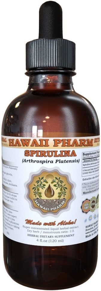 HawaiiPharm Spirulina (Arthrospira platensis) Liquid Extract 2 fl.oz