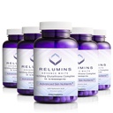 Relumins L-Glutatione Complex 1650mg - Antioxidačná podpora s Alpha Lipoic Acid, NAC, L-Metionin, Vitamín E, Skin Health Supplement, Made in USA - 90 Vegetariánskych kapsúl x 5 fliaš