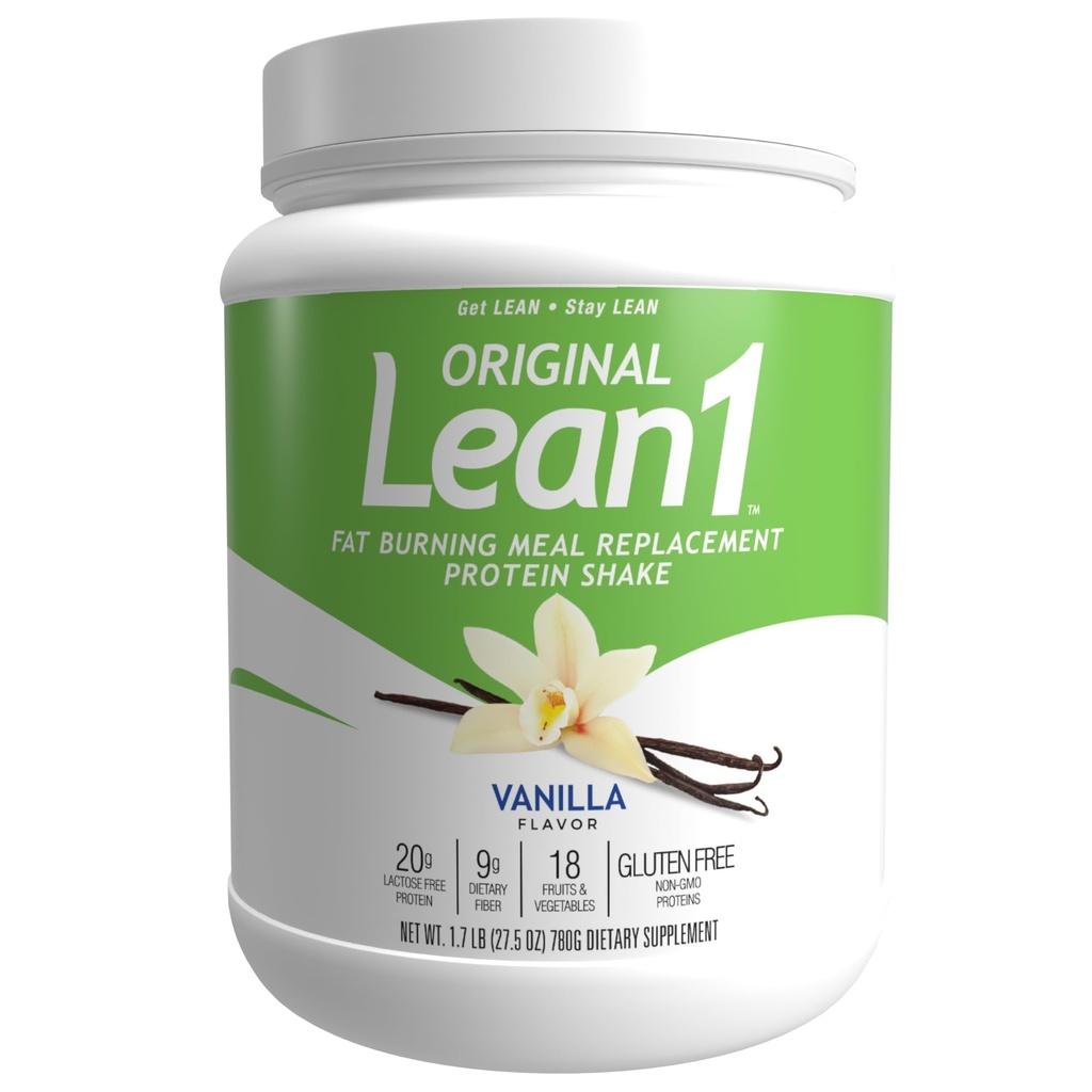 Nutrition 53 Lean 1 Tuk horiace bielkoviny Shake, Vanilková chuť, 15 Slúžiť tub