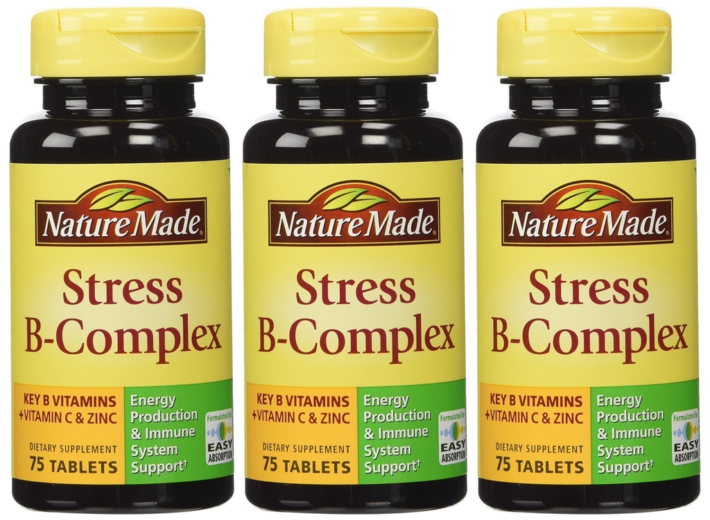 Príroda Stres B Complex W Zinok Veľkosť 75ct (Pack of 3) 225 ct Spolu