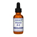 Nutrasal Micro D3 vitamín D-3 kvapky - vysoký koncentrát (2 milióny IU) vitamín D3 s nano technológiou a až 10X viac absorpcie -1 oz (30 ml)