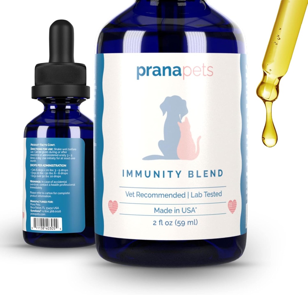 PranaPets Imunity Blend Doplnok pre psy a mačky 