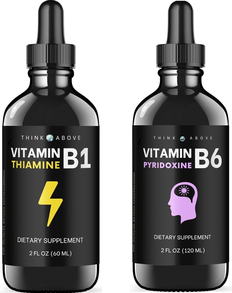 Vitamín B6 a vitamín B1 - 2 oz Každá - tekuté kvapky