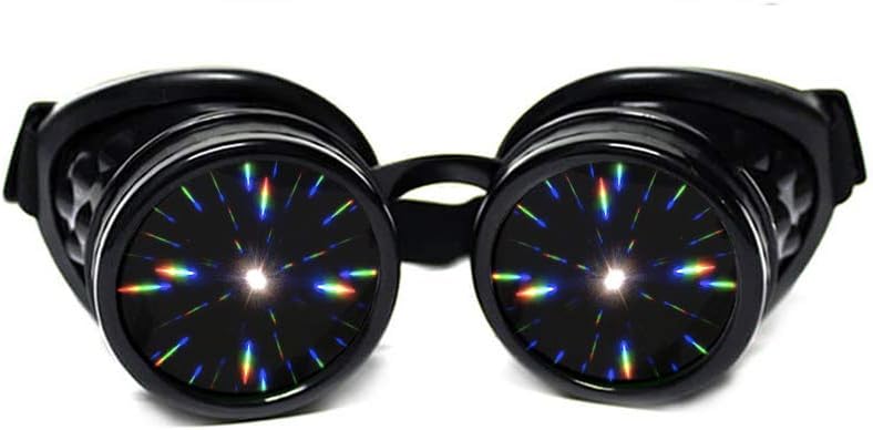 GloFX Black Diffrakčné Goggles, Tinted Lenses, Limited Edition 