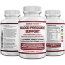 Doplnky na podporu krvného tlaku - zdravé srdce, cholesterol, kardio, hypertenzia, vysoký BP - 13 vitamínov a bylín - kyselina listová, vitamíny C B6 & B12, hloh Olivový list cesnak Hibiscus, 90 Kapsula