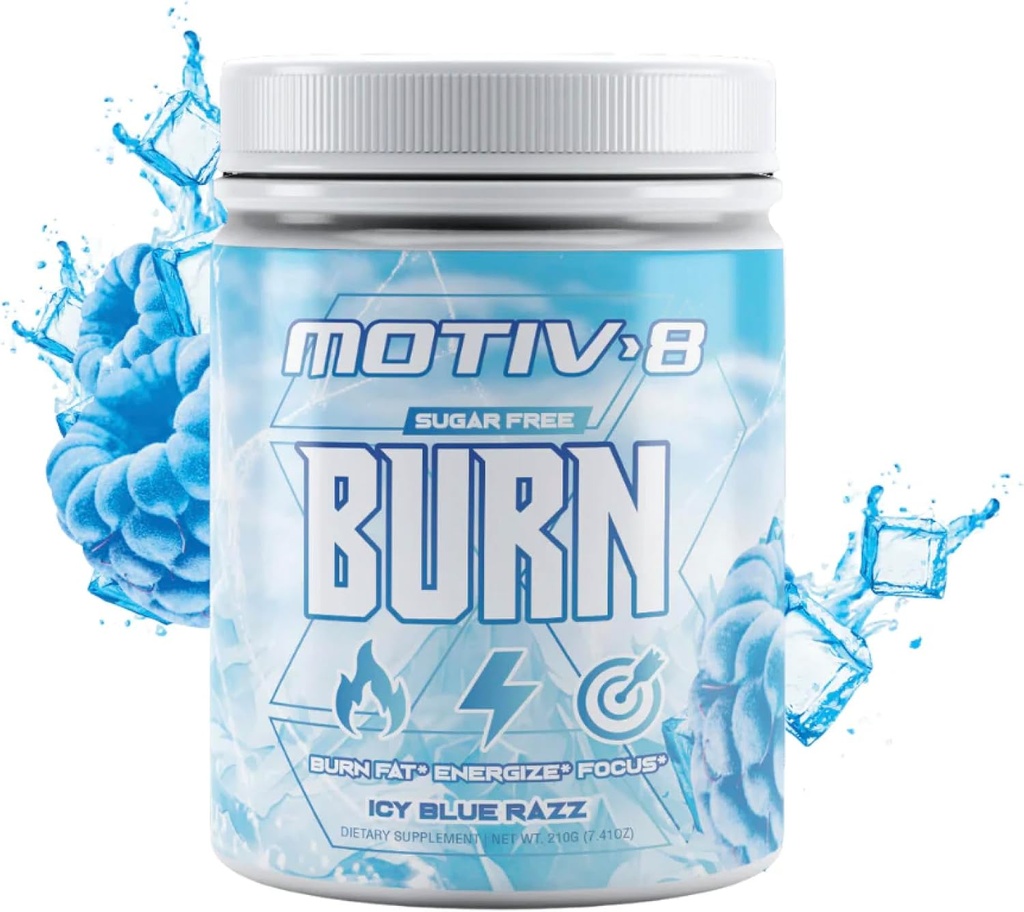 Motiv-8 Peformancia pred cvičením, bez cukru pred cvičením, zvýšená energia a zameranie, zlepšenie tréningov, zlepšenie nálady (30 slúži, ICY Blue Razz)