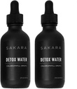 SAKARA Detox kvapky vody, 60 Servivné služby - Chlorofyl Tekuté kvapky, Chlorofyl Voda pre Lymfatické Odvodnenie, Body Detox Nápoj, Prírodná energetická podpora, Tekuté Chlorofylné kvapky Supplement, Vitamíny