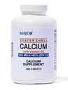 Major Oyster Shell kalcium s vitamínom D3 500 mg / 5 μg (200 IU) - denný doplnok vápnika - 300 tabliet (1 balenie)