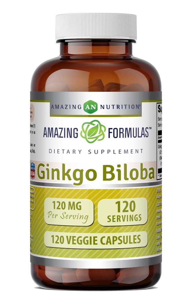 Amazing Formules Ginkgo Biloba 120 Mg Supplement 120 Kapsule 
