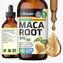 BIO KRAUTER Maca Root Liquid Drops - Maca Extract Tinture - Vegan, Sugar & Alcohol Free Extract 4 Fl.Oz.
