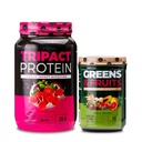 Nutrológia TRIPACT Proteín prášok, 7-v-1 jedlo náhrada Shake, Superberry (40 porcie) Zelené a ovocie prášok-prirodzene Zdroj Superfood, Vanilkové škorica (30 porcií)