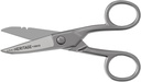 Klein Tools 100CS All-Purpose Precision Nožnice, Made in USA, 5.25-inch Nickel-Plated Snips, Blunt Tip, a Wire Striping Notches, Multi-Purpose pre profesionálne a domáce použitie