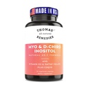 Thomas' all-natural Remedies Myo Inozitol Supplement & D-Chiro Inozitol Blend Supplement with Folát and Vitamín D3, 40 to 1 Ratio, non-GMO, No Fillers, CoQ10, 90 Vegan Capsules