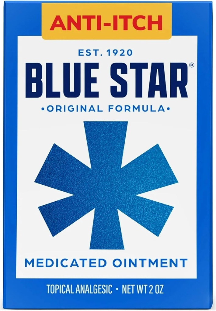 Modrá hviezda proti svrbeniu Medikovaná masť 2 oz (Packof 4) VJC#Re