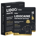 Sumifun 4% Lidokaín Patches, 18 Gróf Long Lasting Plaster Patch pre kolená, plece, svalovina, kĺby s prírodnými zložkami, Rozšírená Patch s Lidokain FSA alebo HSA oprávnené