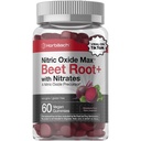 Horbäach Nitric Powder Repee Root Gummies 60 Gróf s Nitrites 