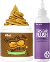 Pet MD Veterinary Tris Ear Flush + Riley je upokojujúce arašidové maslo pre psy