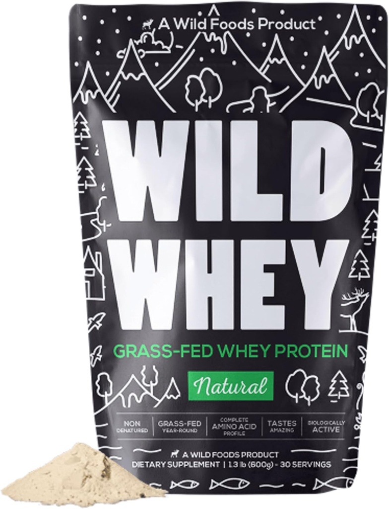 Raw Grass-Fed Swhey Protein, Cold Process, Nedenaturovaný, Pasture-Raised Cows, Low Carb, Keto, Paleo Friendly, GMO-Free, Gluten-Free, rBGH-Free, USA Vyrobené, 480g Protein (1,32 libra bez príchute)
