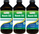 Najlepšie prírodné 100% Pure Neem Oil, 100% za studena lisované a nerafinované - 16 OZ (3 fľaše)