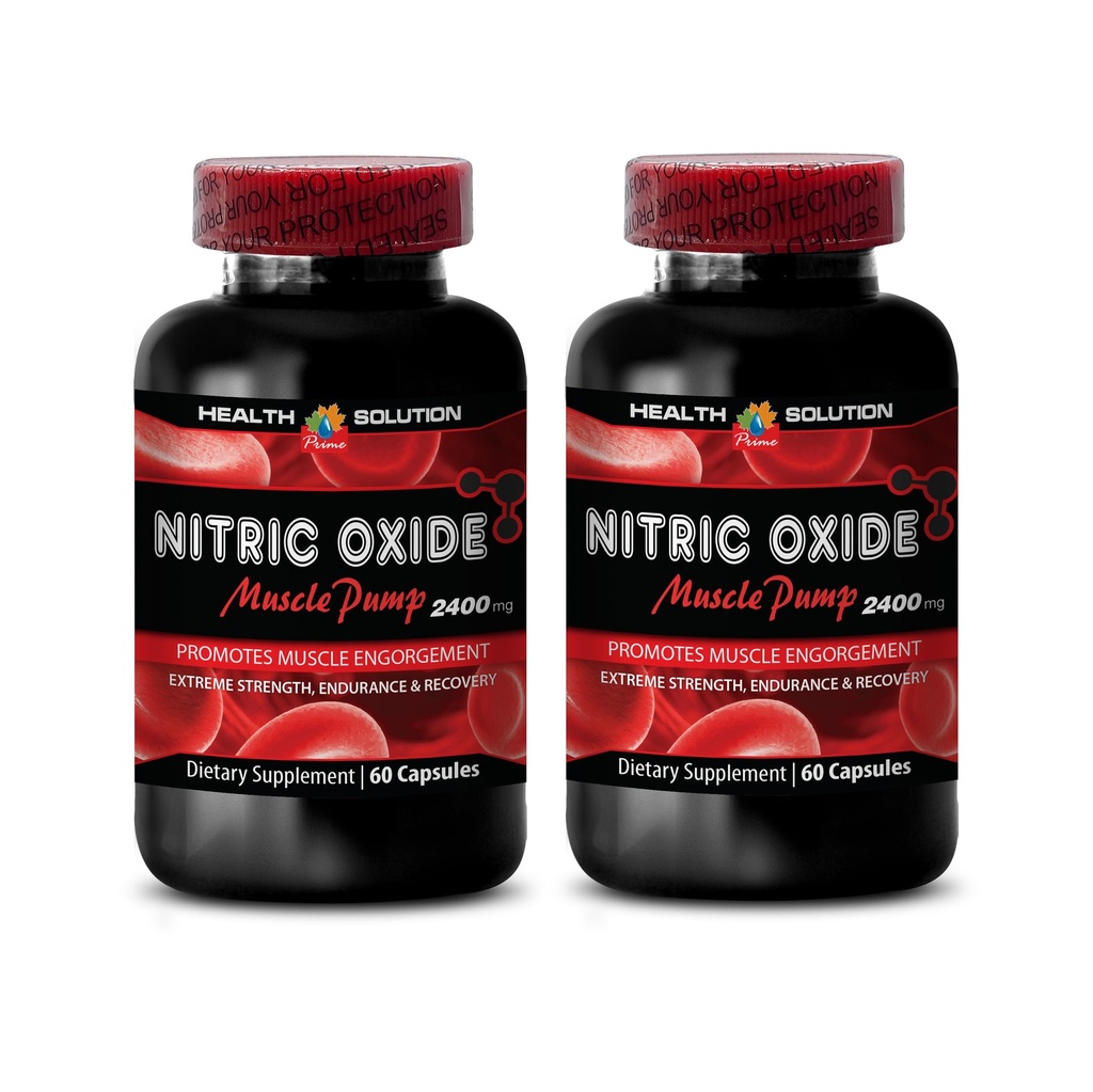 Boost Nitric Oxide - Oxid dusnatý 2400mg svalová pumpa, Extrémna sila - Doplnky oxidu dusnatého, Svalové čerpadlo Doplnky pre mužov a ženy, Cvičenie pilulky pre mužov, Rast svalov - 2 Bot 120 Kapsule