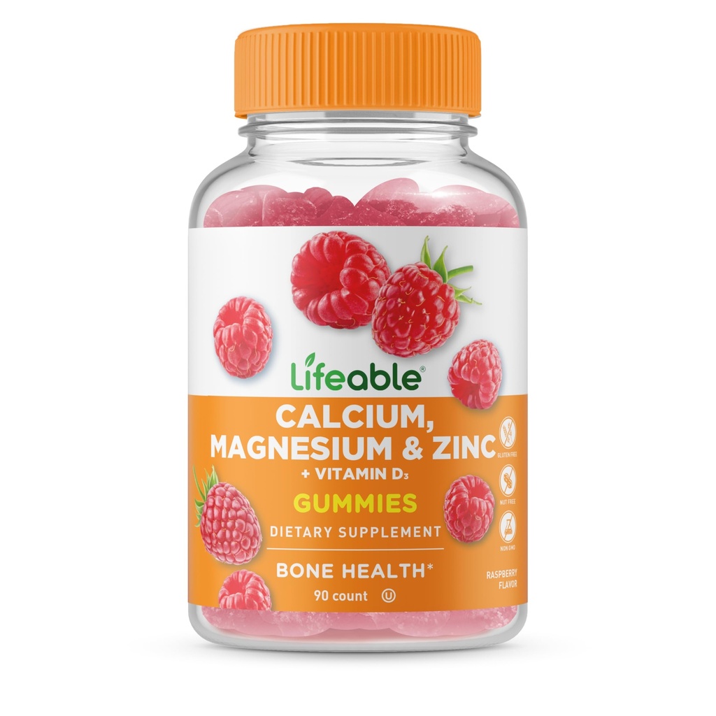 Životaschopné vápnika horčíka zinok s vitamínom D3 Gumies 
