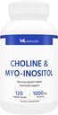 ML Naturals Choline & Myo-Inozitol 120 Rastlinné kapsuly, NSF-Certifikované a cGMP-Compliant