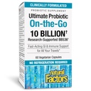 Prírodné faktory, TravelBiotic, podporuje Colon a Immune Health, Stabilné police Probiotické Supplement, 10 miliárd CFU, Vegan, 60 kapsúl (60 porcií)