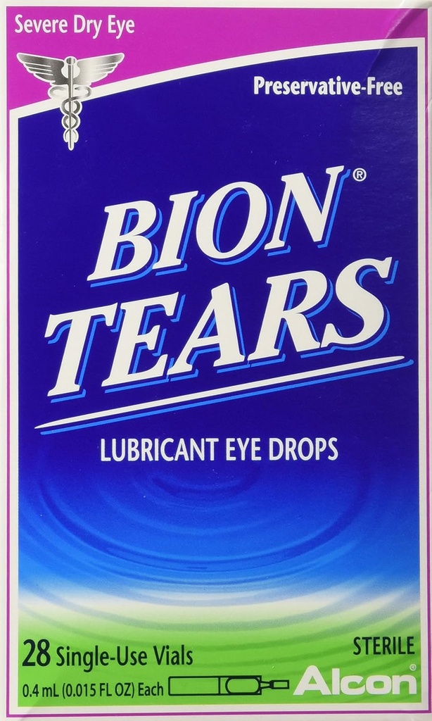 Alcon Bion Tears Jednorazové injekčné liekovky, 28 Počet