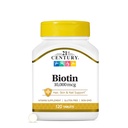21st Century Biotin Tablety, 10 000 μg, Unflavred 120 Počet