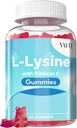VAITE L-lyzín 800 mg Gummy s vitamínom C - koža, pery a studená bolesť* Podpora pre ženy - Lyzín pre dospelých, podporuje zdravie tkanív a imunitný systém, Aminokyseliny a komplexné doplnky, 60 Vegan Žuvacie