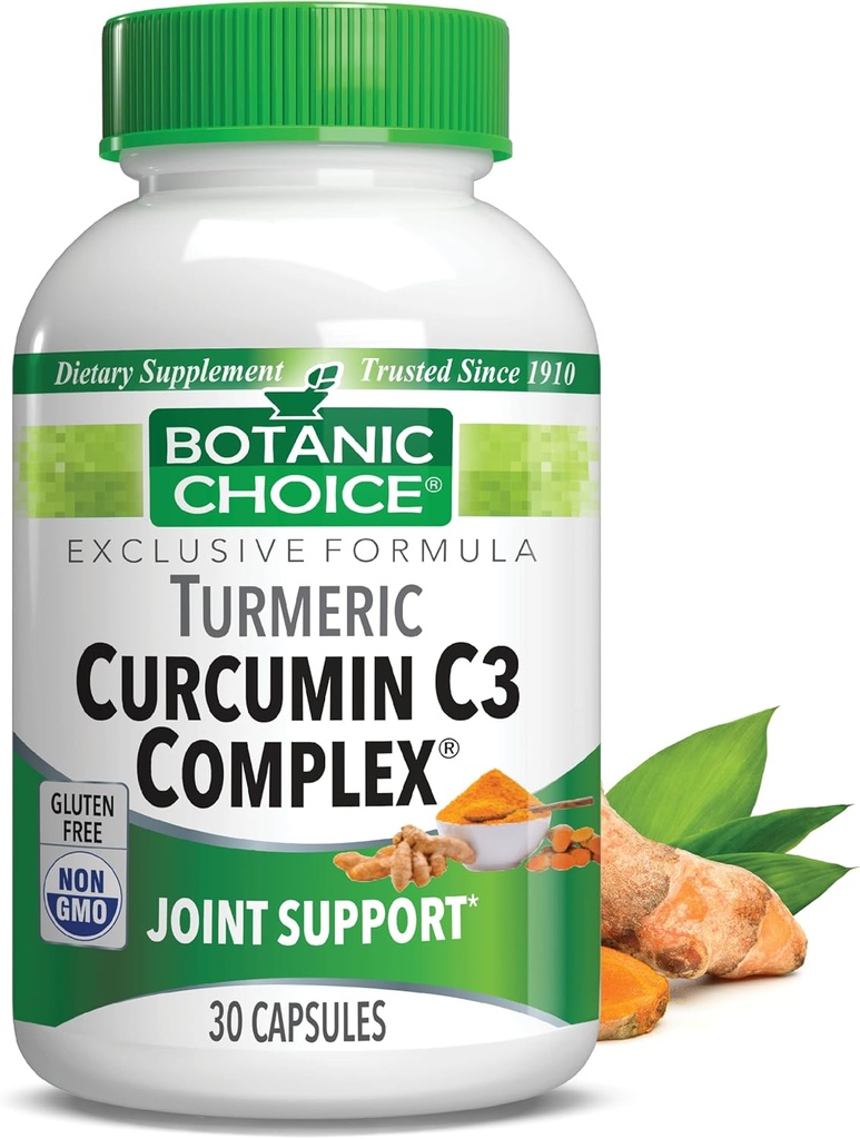 Botanický výber C3 komplex Curcumin s bioperínom - denný doplnok pre dospelých - 30 tabliet