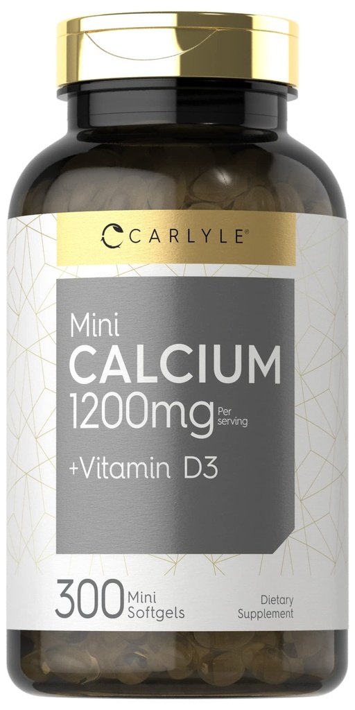 Carlyle Calcium 1200 mg s vitamínom D3 300 Softgels