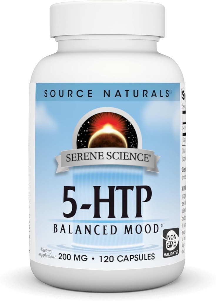 Zdroj Naturals Serene Science 5- HTP, Balanced Mood*, Non- GMO Dietary Supplement, 200 mg - 120 Kapsule