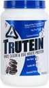 Telová výživa Trutein prášok s vysokým obsahom bielkovín: 45% srsť, 45% Casein, 10% Vaječný biely proteín Shake Mix, Nízky obsah sodíka, Nízkokarbový proteínový doplnok prášok pre mužov a ženy, Cookies & Cream, 2lb