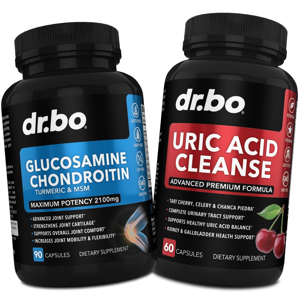 DR. BO Glukosamine Chondroitin Turmeric MSM - Kyselina močová očistiť doplnok