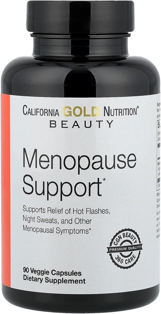 Kalifornia Gold Nutrition Beauty, Menopauza Podpora s Angelica gigas, Cynanchum wilfordii, Phlomis umbrosa a L-Leucine, 90 Veggie Capsules