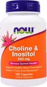 Teraz Foods Now Foods, (3 balenia) Cholín & Inozitol, 500 mg, 100 kapsúl
