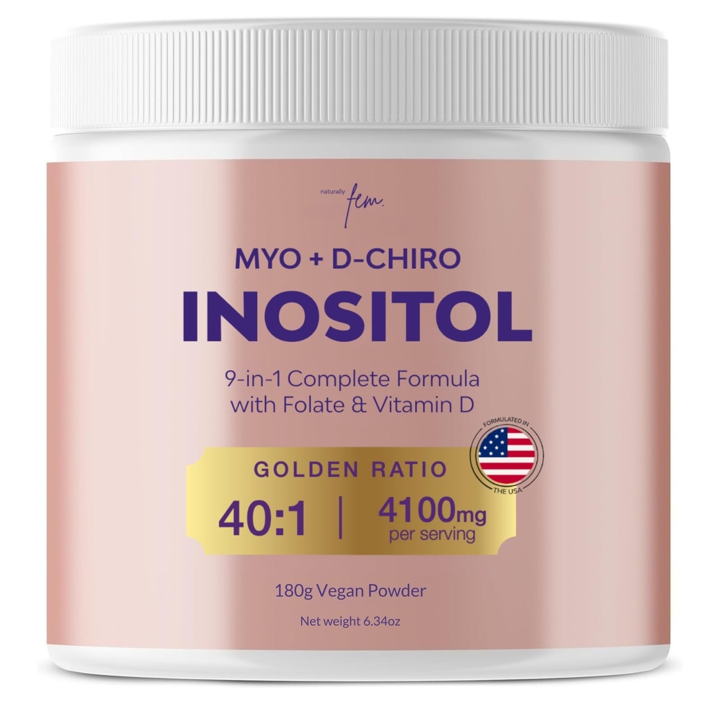 QSTA Myo-Inozitol & D-Chiro Inozitol Supplement for Women 4100mg (40:1 Ratio)  Inozitol prášok doplnok pre hormonálnu rovnováhu