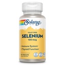 SOLARAY Selén 100 mcg Supplement for Women & Men - Selén 100 mcg Kapsule, Podpora zdravia štítnej žľazy a imunitného systému, bez kyslosti, L Selenometionín, Antioxidant Support, Vegan - 90 Veg Caps