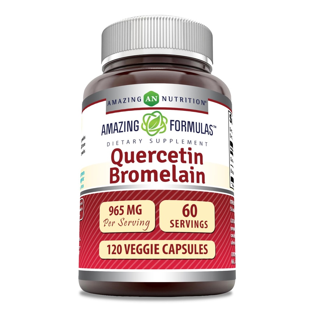 Amazing Formules Quercetin 800mg s Hypromelóza 165mg, 120Veggie Capsules Supplement 