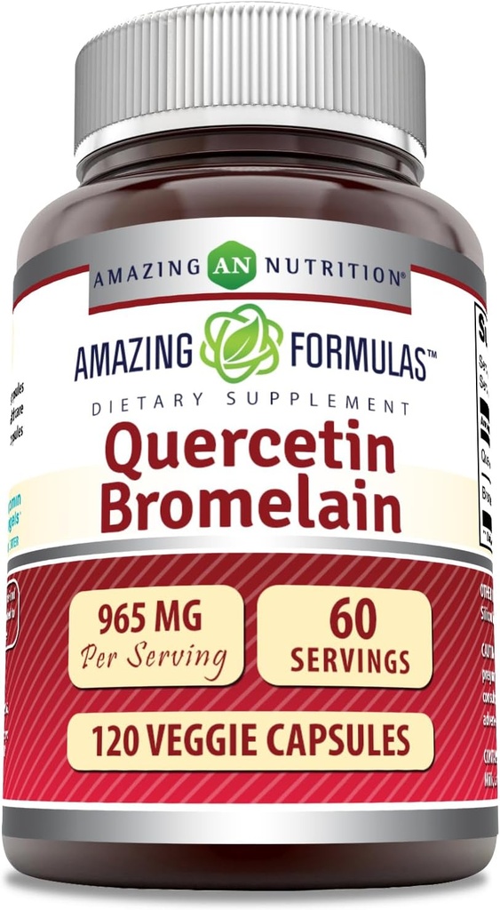 Amazing Formules Quercetin 800mg s Hypromelóza 165mg, 120Veggie Capsules Supplement 