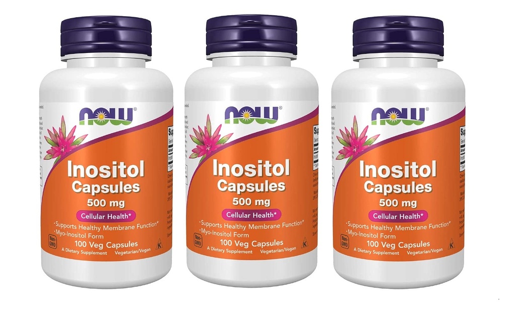 TERAZ Foods Foods Inozitol 500mg,100 Kapsule (Pack of 3)