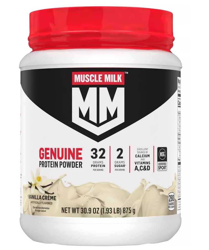 Svalové mlieko Lean svalovina Vanilla Creme Protein Powder, 1, 93 libra (Pack of 1)