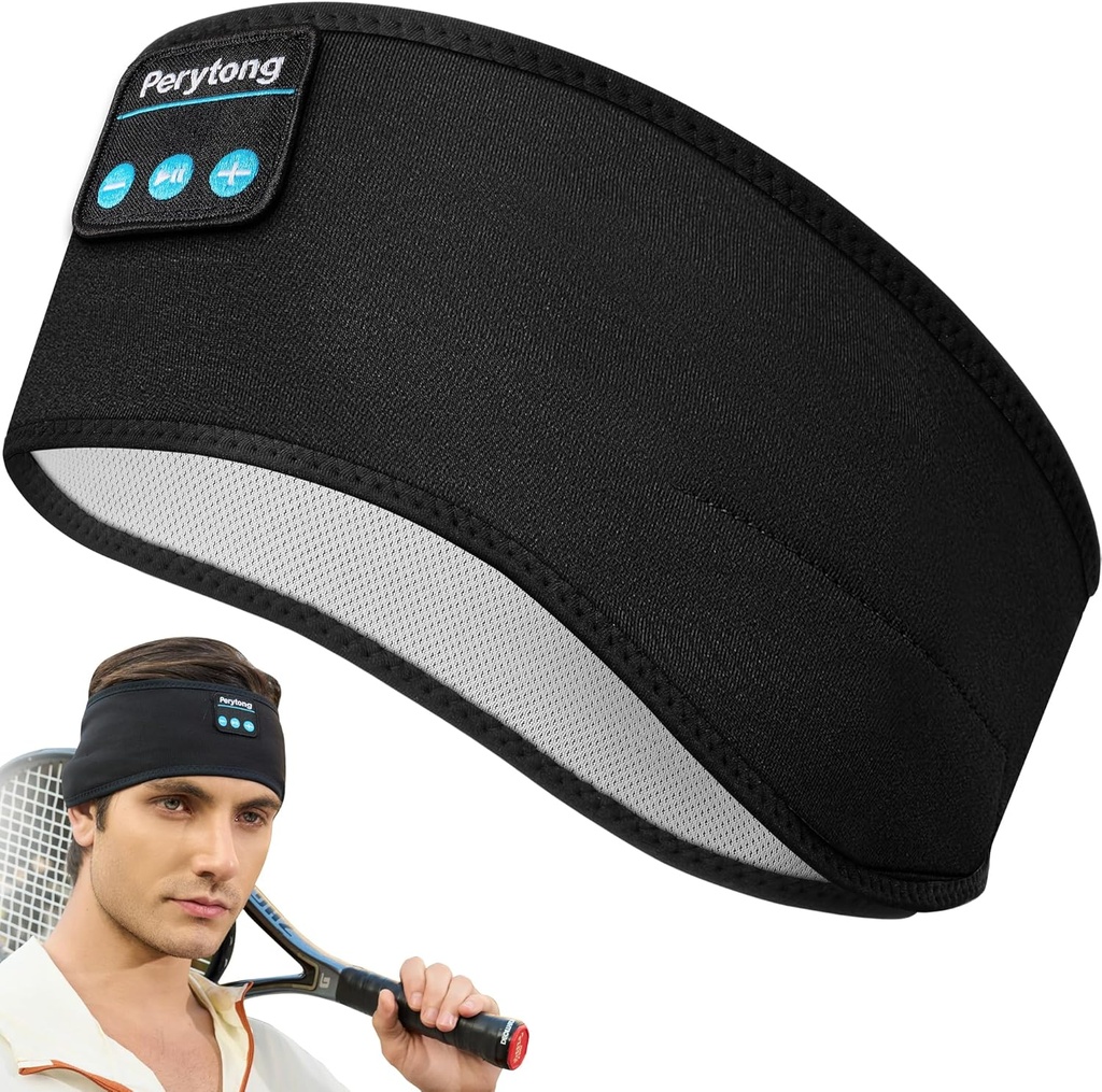 Perytong Spánkové slúchadlá Bezdrôtové, Bluetooth Športové Slúchadlá s ultra-Thin HD Stereo reproduktory, Unisex, Ideálne pre spanie, cvičenie, Jogging, Yoga, Insomnia, Air Travel, Meditation